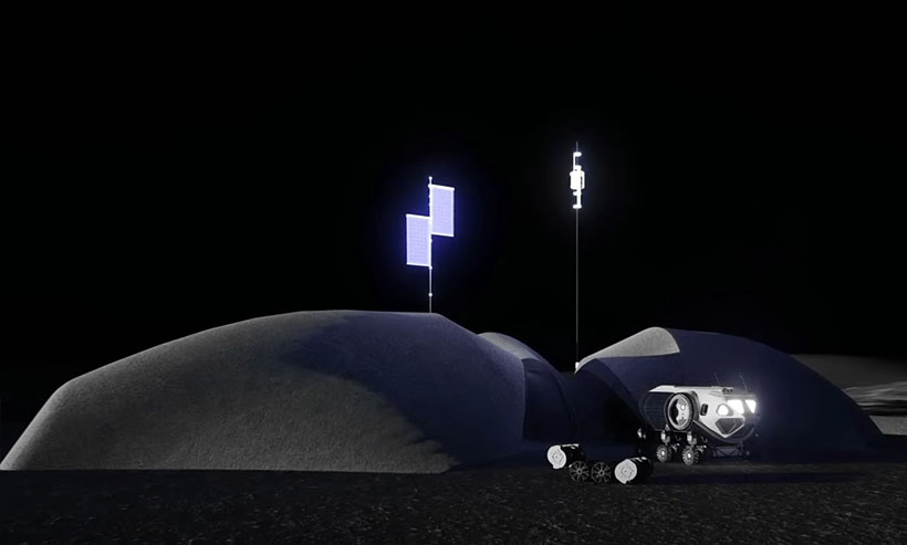 LINA - The First Human Foothold on The Moon by AI SpaceFactory