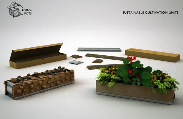 Living Pots Sustainable Cultivation Units by Hakan Gursu
