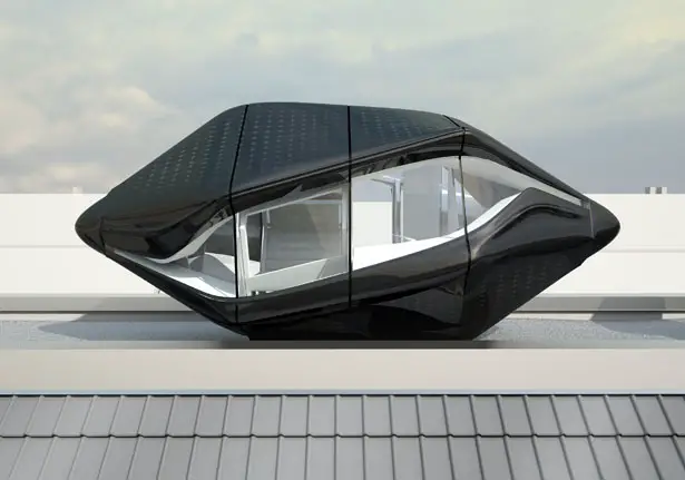 Living Roof : A Self-Sustaining Capsule For Urban Rooftop by NAU