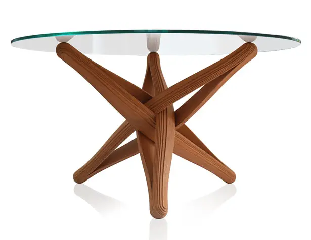 Lock Bamboo Table by J.P.Meulendijks