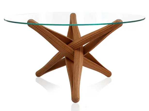 Lock Bamboo Table by J.P.Meulendijks