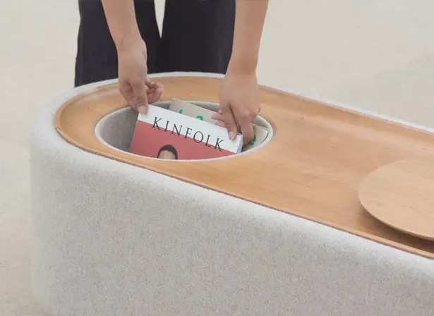 Lofe : Minimalist Coffee Table with Hidden Compartment by Julie Hong