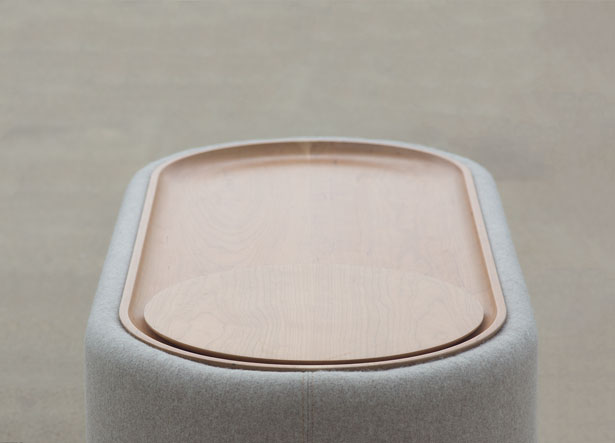 Lofe : Minimalist Coffee Table with Hidden Compartment by Julie Hong