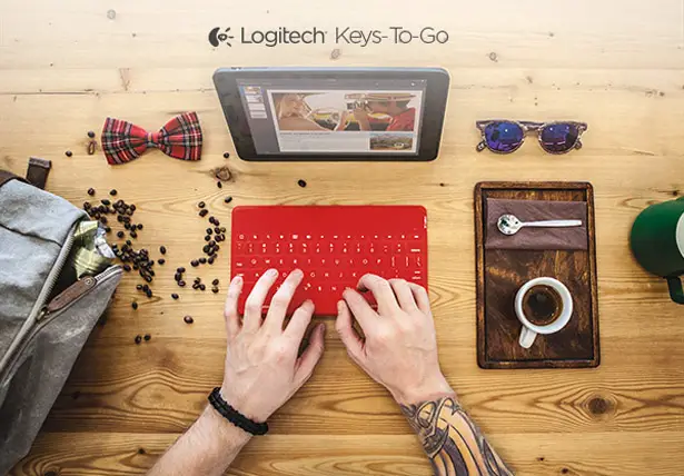 Logitech Keys-to-Go Ultra Thin Bluetooth Keyboard for iPad Air