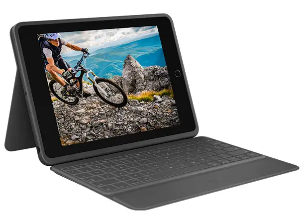 Logitech Rugged Folio - Slim Keyboard Case with Drop Protection for 7th Generation iPad
