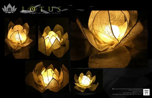 Lotus Lamp : Lighting Design Inspired by Nature