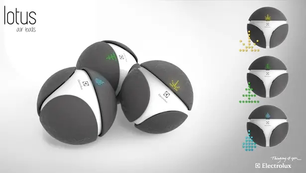 Lotus Portable Air Balls by Fulden Dehneli