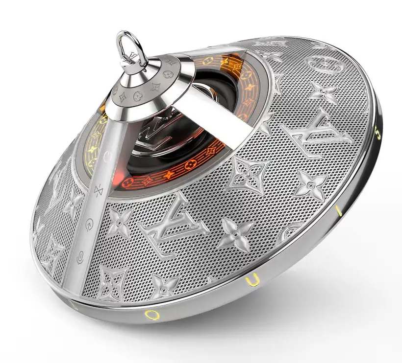 Louis Vuitton Horizon Light Up Speaker Silver