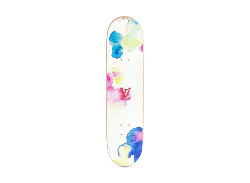 Louis Vuitton Watercolor Pattern Skateboard