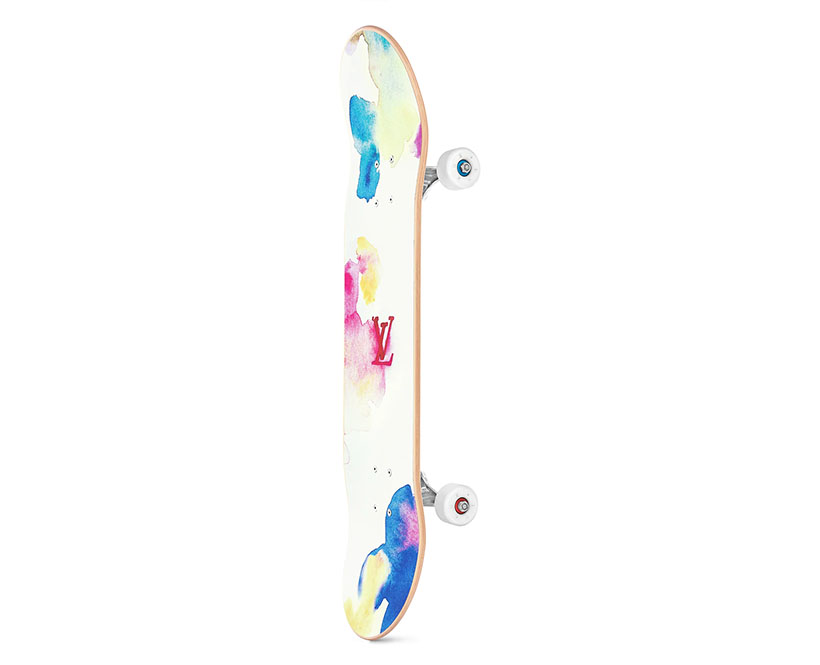 Louis Vuitton Watercolor Pattern Skateboard