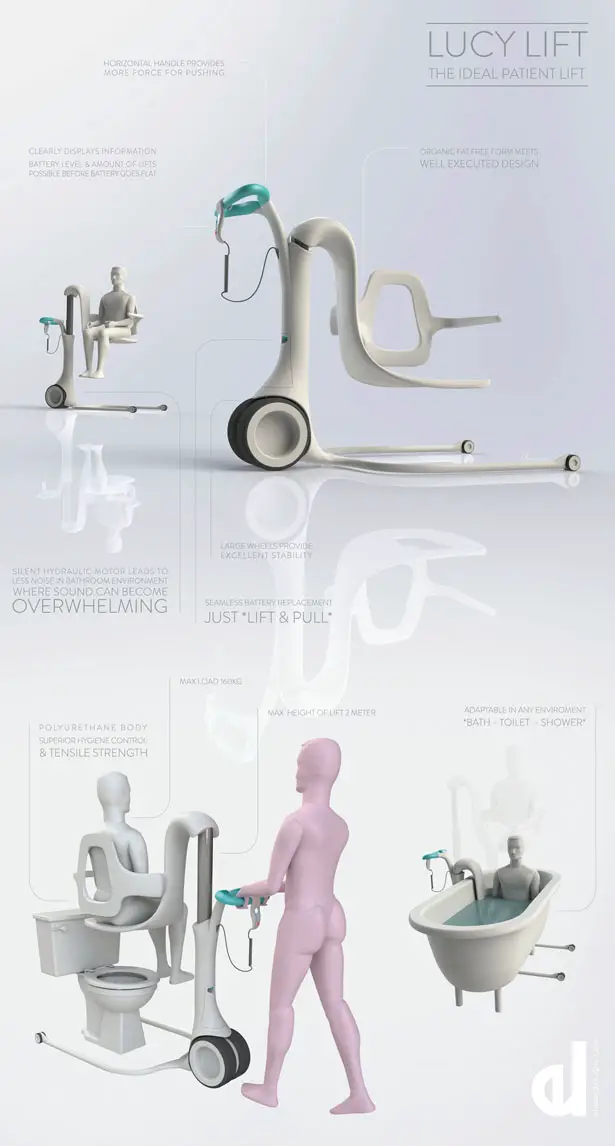 Lucy Lift - Ideal Patient Transfer Lift by Elman Lewis