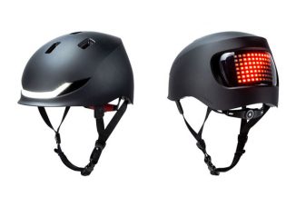 Lumos Matrix Helmet with 77 Rear LEDs and White LEDs as a Headlight
