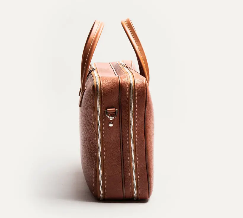 Lundi TILIO 36-hour Travel Bag in Cognac Color