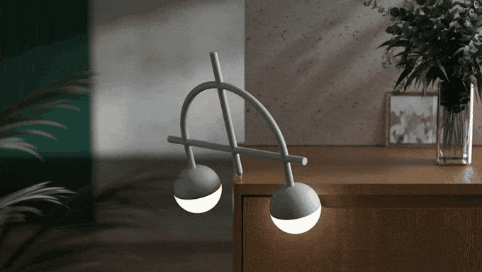 Lybra Balance Lamp by Zanwen Li
