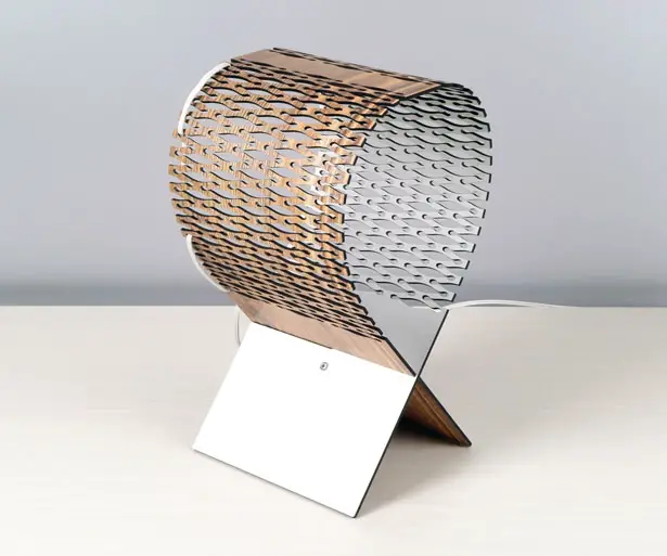 LYNX - Flexible Wooden Lamp by Leonardo Criolani
