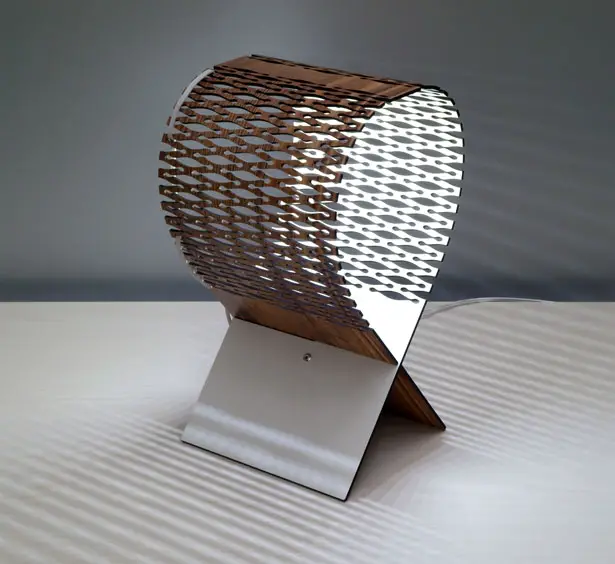 LYNX - Flexible Wooden Lamp by Leonardo Criolani