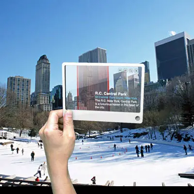 Futuristic Mobile Device with Advanced Search Function