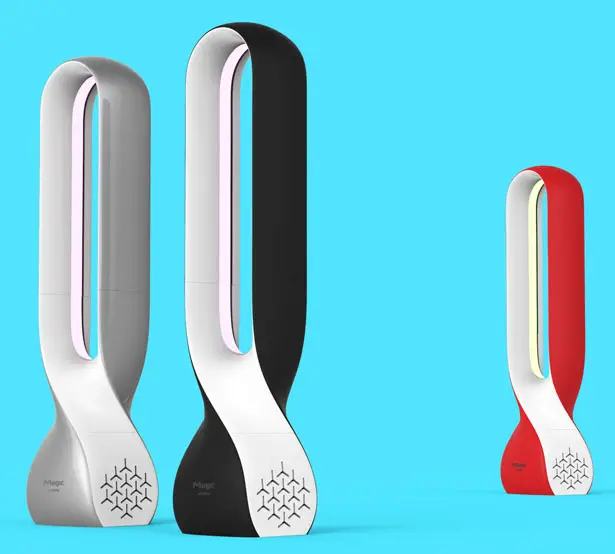 Magic Air Purifier Concept Features Elegant and Twisty Curve Body