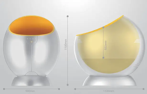 Mama’s Heart – A Futuristic Baby Crib Concept to Soothe Your Baby to Sleep