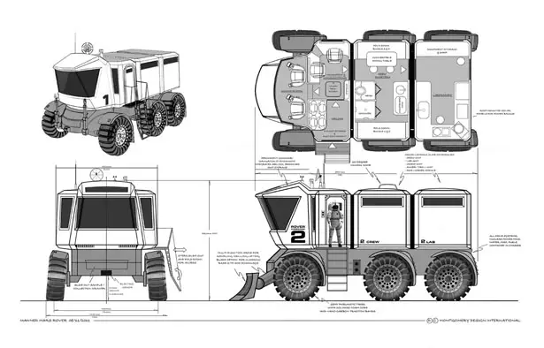 Manned Mars Expedition Rover by Gregg Montgomery