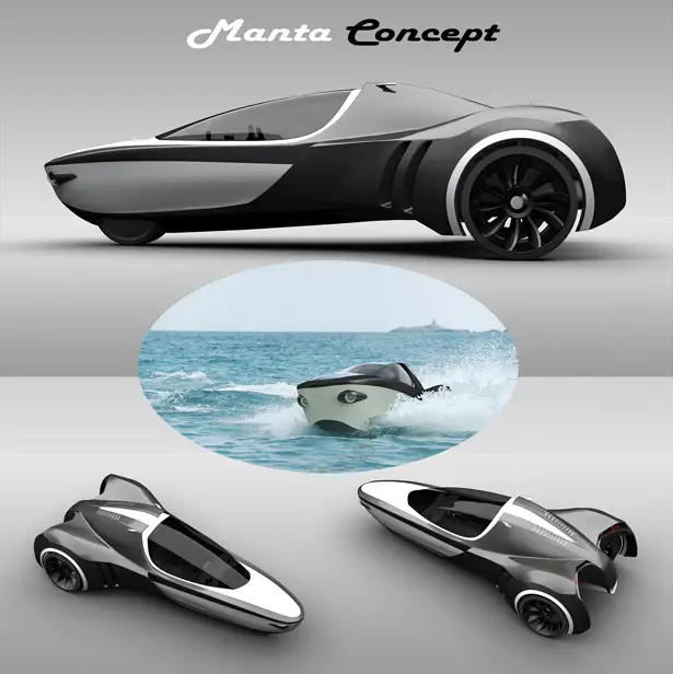 Manta Amphibious Electric Vehicle by David Cardoso Loureiro Tuvie Design