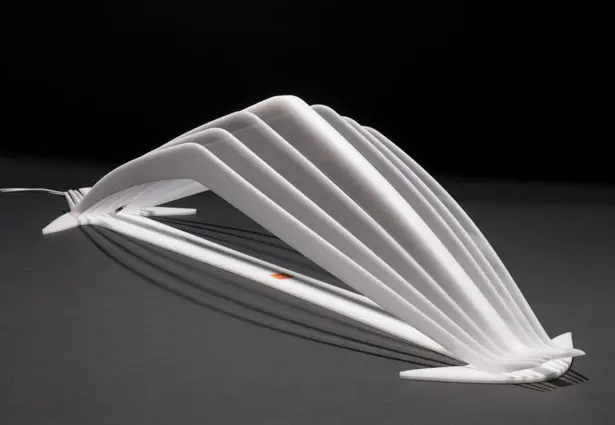 Manta Sculptural Interior Lamp by Leonardo Criolani