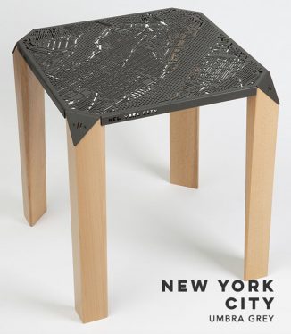 Map on Table : Gorgeous Side Table Allows You to Explore Streets of NYC or London