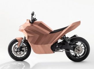 Samotracia Copper Motorcycle by Mario Trimarchi for De Castelli