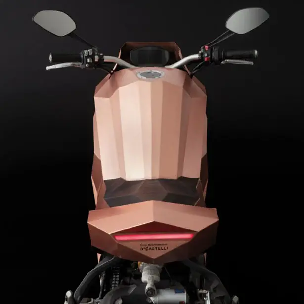 Samotracia Copper Motorcycle by Mario Trimarchi for De Castelli