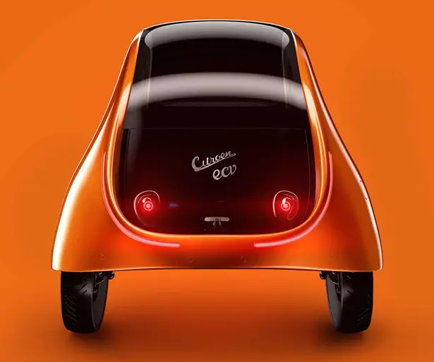 Futuristic Self Driving Citroën eCV by Martin Hajek