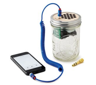 You Don’t Have To Be a Hipster to Love This Mason Jar Speaker and Amplifier