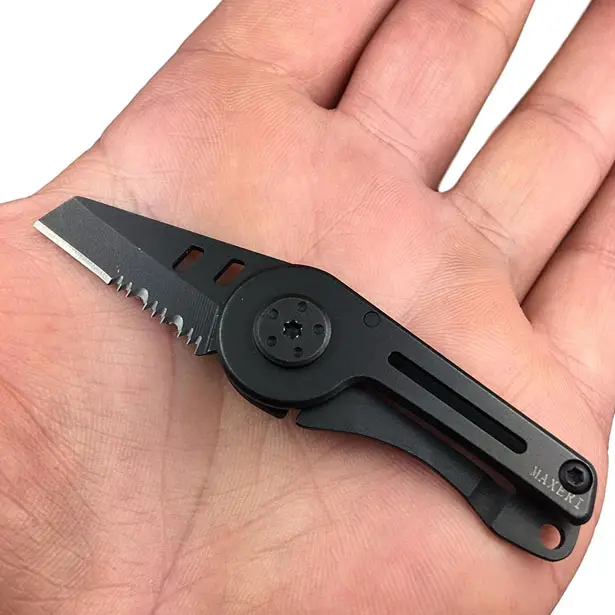 Maxeri Military-Style Small Tactical Pocket Knife with Premium Stainless Steel Blade