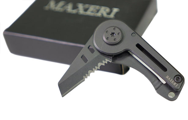 Maxeri Military-Style Small Tactical Pocket Knife with Premium Stainless Steel Blade
