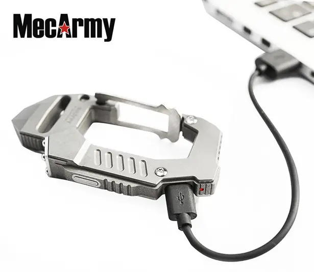 MecArmy FL10 Titanium EDC Flashlight Carabiner