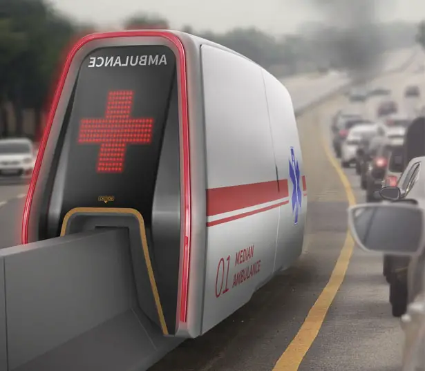 Median AMB - Median Ambulance Rides Highway's Median Strip As The Track