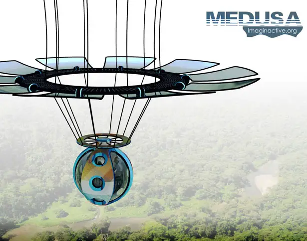 Futuristic Medusa LTA Aircraft by Adolfo Esquivel and Charles Bombardier