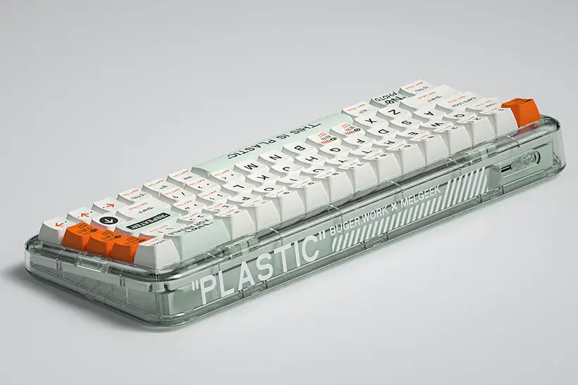 MelGeek Mojo68 Plastic See-through Mechanical Keyboard