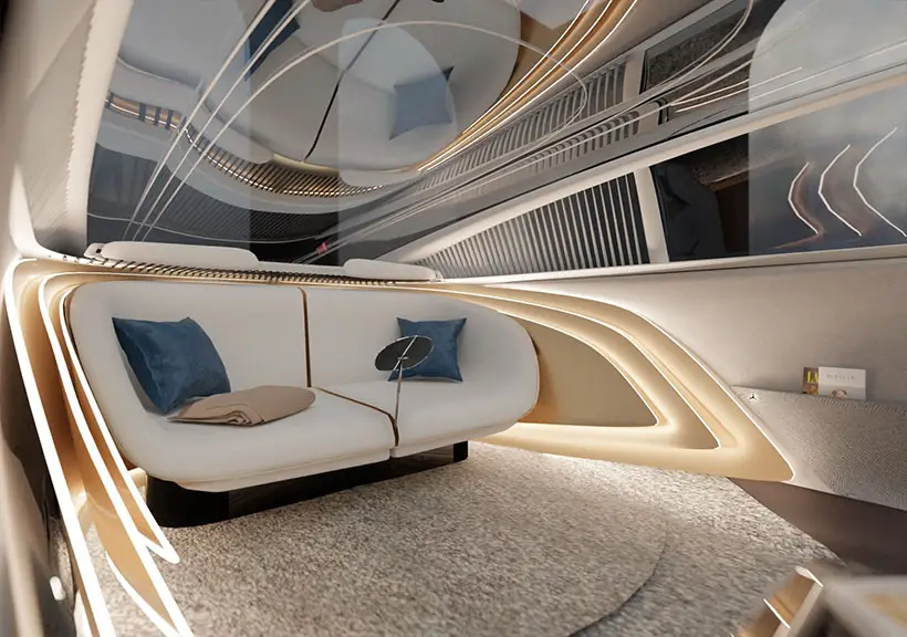 Futuristic Mercedes x Belmond Vision Pullman Express Mobile Hotel by Arya Kani