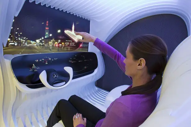 Mercedes Benz Futuristic Dice Dashboard Concept