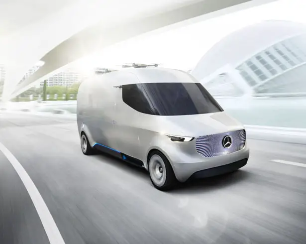 Futuristic Mercedes-Benz Vision Van Is A Future Vision of A Logistic Van with Fully Integrated System