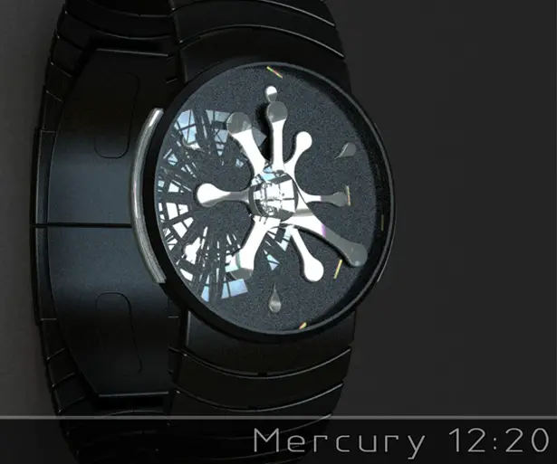 Mercury Analogue Watch by Peter Fletcher