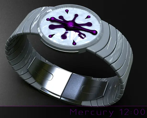 Mercury Analogue Watch by Peter Fletcher