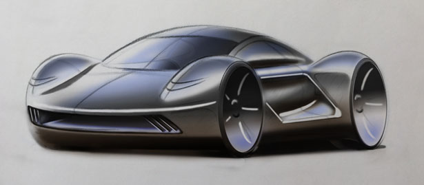 Meson EV Supercar by Ian Webster