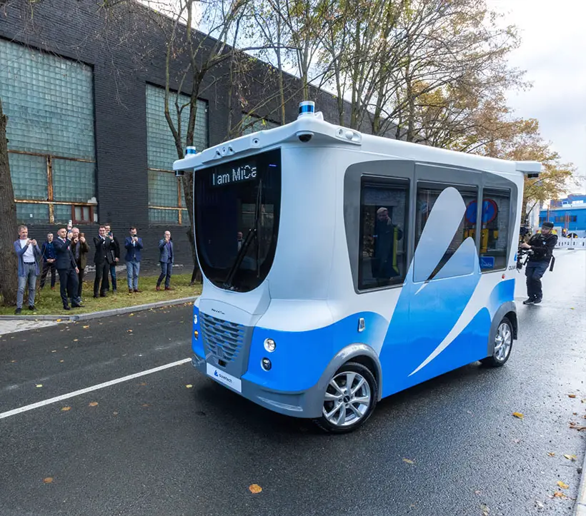 Mica Self Driving Shuttle Bus