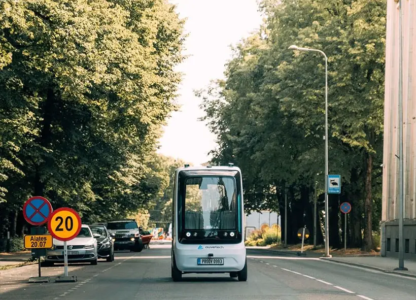 Mica Self Driving Shuttle Bus