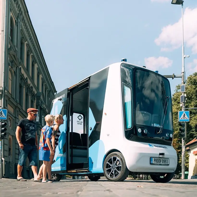 Mica Self Driving Shuttle Bus