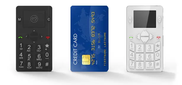 Micro-Phone : A Credit Card Sized Smart Phone + Locator