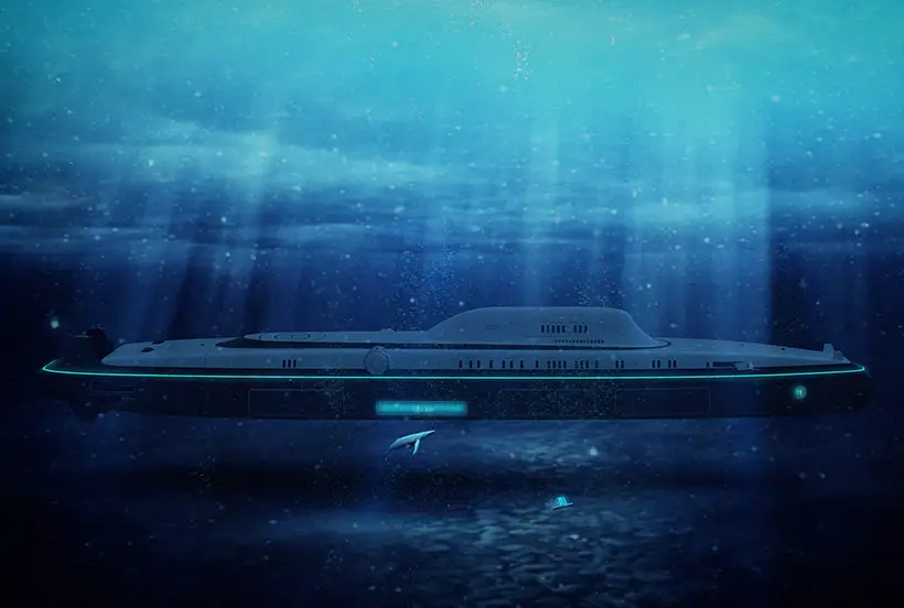 Futuristic MIGALOO M5 Submersible Superyacht