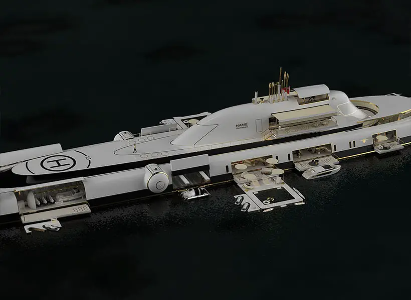 Futuristic MIGALOO M5 Submersible Superyacht