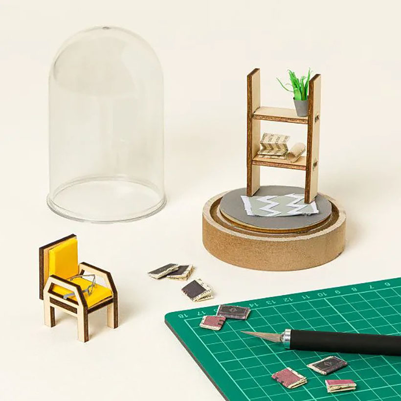 Mini Desktop Scenes Paper DIY Kit